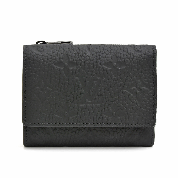 ルイヴィトン 財布 メンズ ポルトフォイユ パイロット ノワール トリヨンレザー 三つ折り スモールウォレット Louis Vuitton M82556 中古