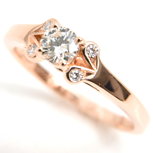 カルティエ 指輪 レディース バレリーナ ダイヤ リング D0.26ct 50号 ピンクゴールド Cartier 750PG 中古