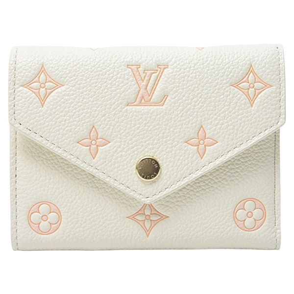 ルイヴィトン 財布 レディース ポルトフォイユ ヴィクトリーヌ 三つ折り モノグラム ミルキーホワイト Louis Vuitton M28299 中古