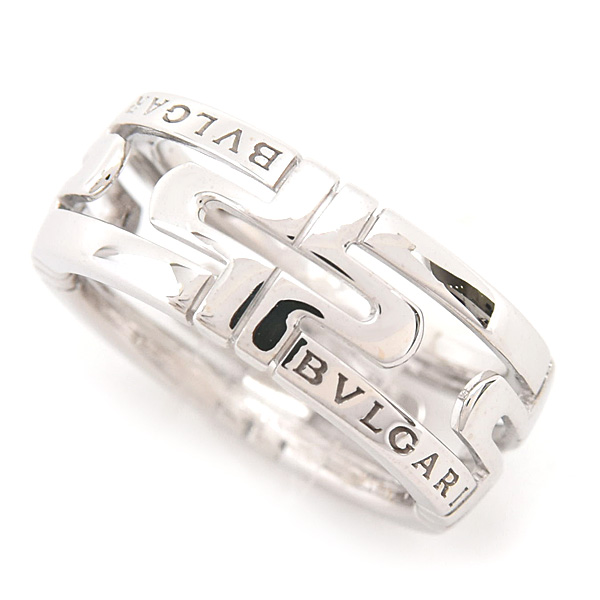 ブルガリ 指輪 レディース パレンテシ リング 51号 実寸10.5号 ホワイトゴールド 750WG BVLGARI 中古