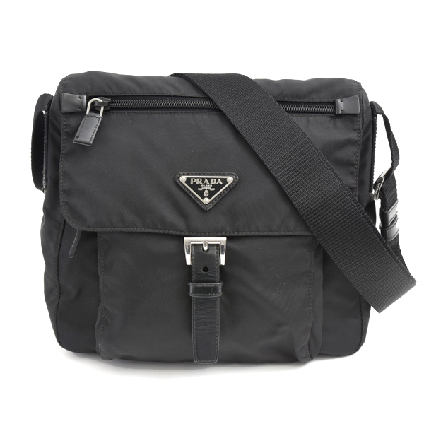 プラダ メンズ レディース ヴェラ ショルダーバッグ ナイロン ブラック BT8994 PRADA 中古