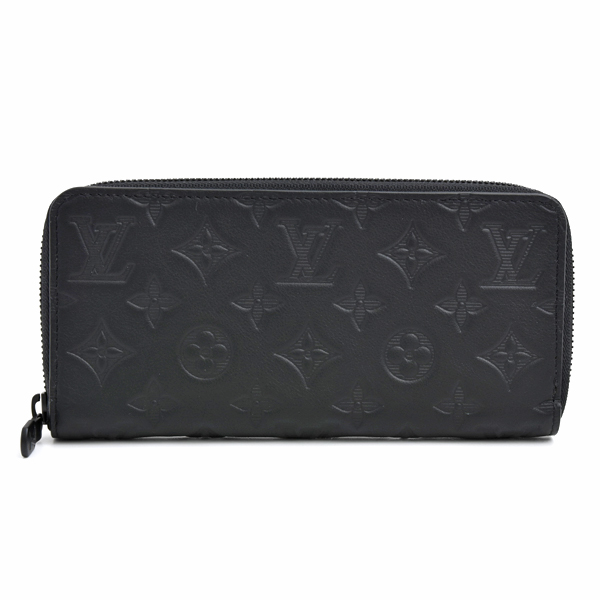 ルイヴィトン 財布 メンズ モノグラムシャドウ ジッピーウォレット ホリゾンタル ロングウォレット ブラック Louis Vuitton M80333 中古
