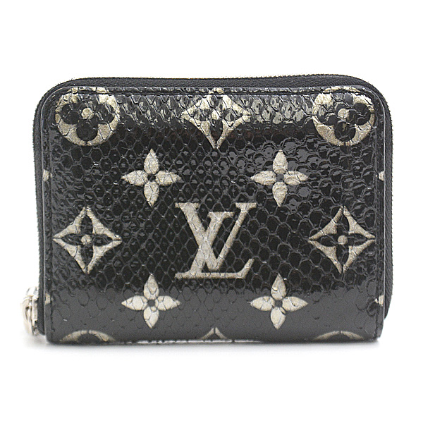 ルイヴィトン 財布 レディース モノグラムエキゾチック ジッピー コインパース パイソン ノワール(ブラック) Louis Vuitton N97059 中古