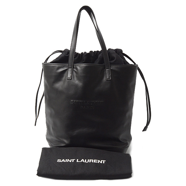 サンローラン バッグ メンズ テディ トートバッグ レザー ブラック SAINT LAURENT 中古