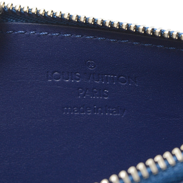 ルイヴィトン 財布 メンズ モノグラム バンダナ コインケース カードホルダー ブルー系 Louis Vuitton M81432 中古