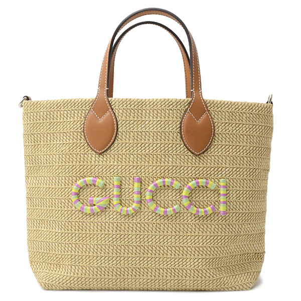 グッチ バッグ レディース パッチ スモール トートバッグ ショルダーバッグ ブラウン GUCCI 779671 FAC42 9561 中古