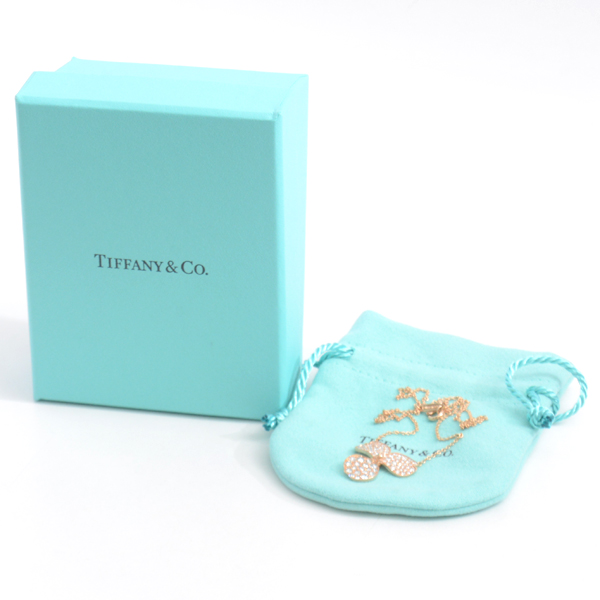 ティファニー ネックレス レディース ペーパーフラワー ラージ ダイヤモンドネックレス ピンクゴールド TIFFANY 750PG 中古