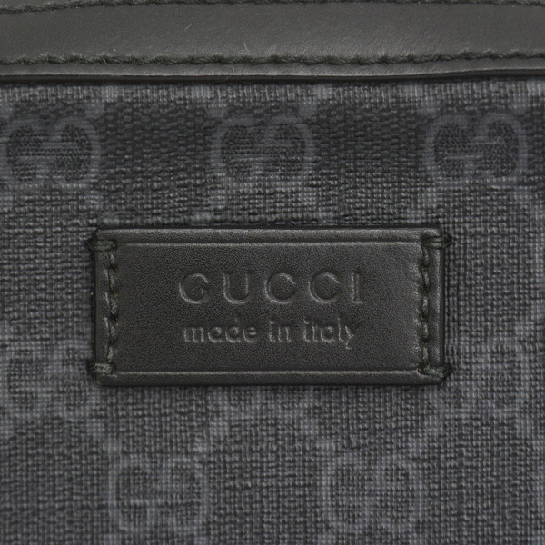 グッチ バッグ メンズ クラッチバッグ ブラック GGスプリーム GUCCI 495562 K5RLN 1095 中古