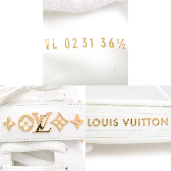 ルイヴィトン 靴 レディース フロントローライン スニーカー ホワイト サイズ36 1/2 23.5cm Louis Vuitton 1A95Q1 中古