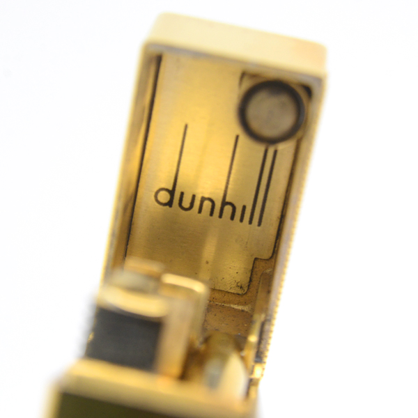 ダンヒル メンズ ライター ロゴ ガスライター ゴールド dunhill 中古