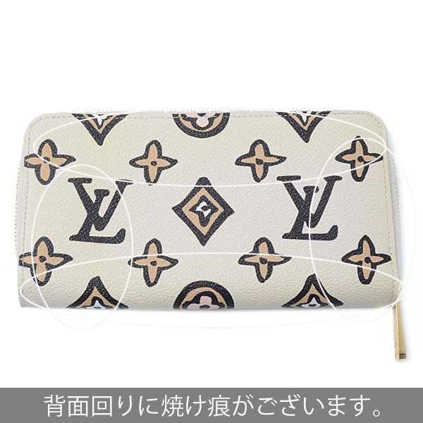 ルイヴィトン 財布 レディース モノグラムワイルドアットハート ジッピーウォレット Louis Vuitton M80676 中古