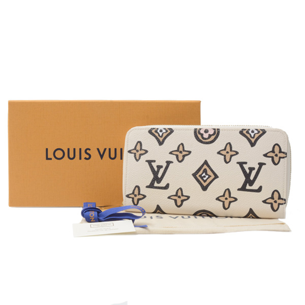 ルイヴィトン 財布 レディース モノグラムワイルドアットハート ジッピーウォレット Louis Vuitton M80676 中古