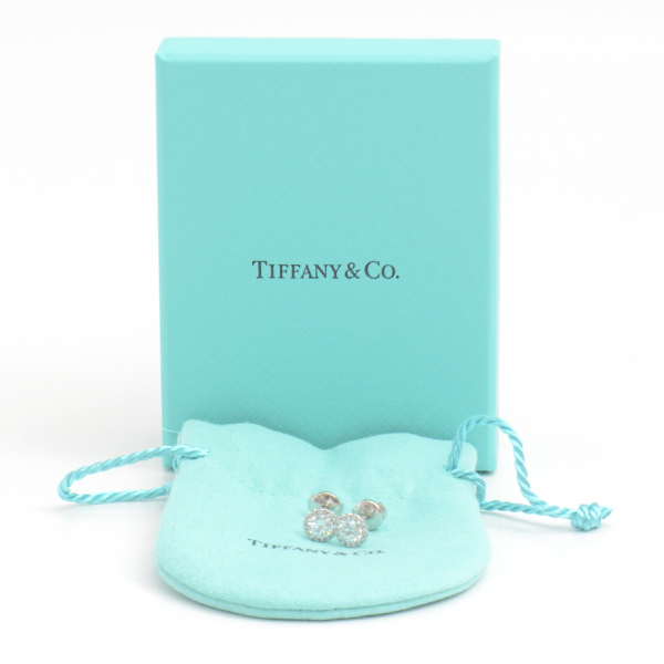 ティファニー ピアス レディース ソレスト ダイヤモンド ピアス 約0.50ct×2 プラチナ TIFFANY PT950 中古