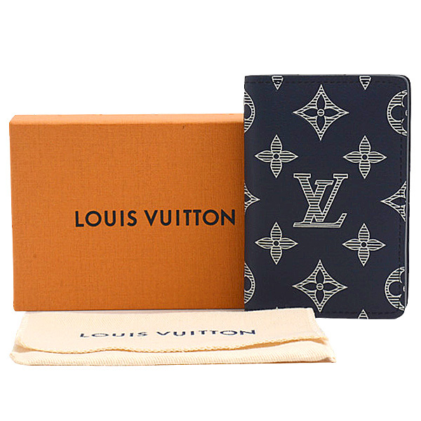 ルイヴィトン カードケース メンズ オーガナイザー ドゥ ポッシュ ブルーマリーヌ M83378 Louis Vuitton 中古