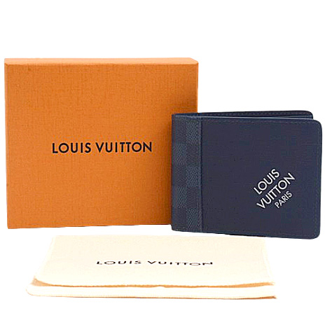 ルイヴィトン 財布 メンズ ポルトフォイユスレンダー ブルー N60544 Louis Vuitton 未使用展示品