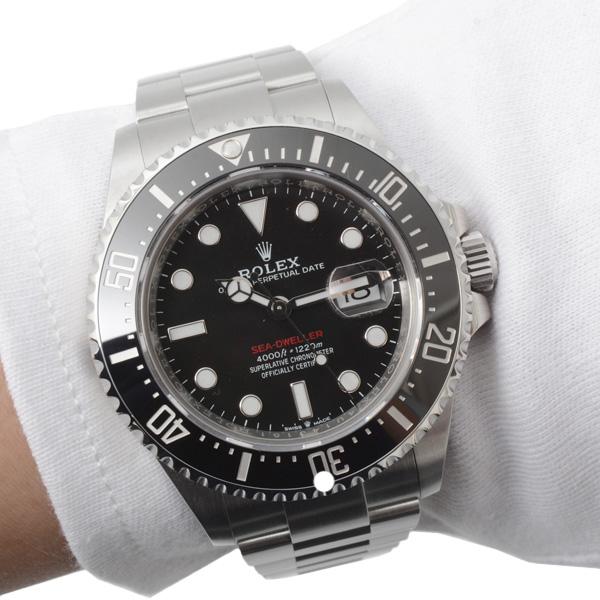 ロレックス 時計 メンズ シードゥエラー 自動巻 ブラック文字盤 ステンレス ROLEX SS 126600 中古