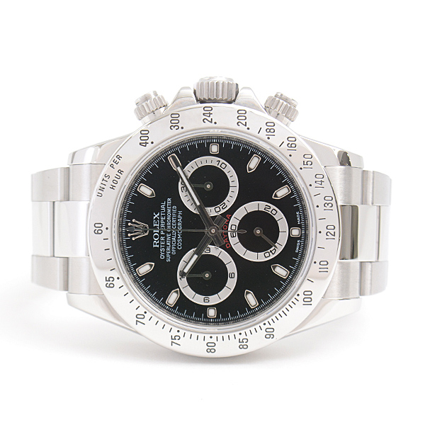 ロレックス 時計 メンズ コスモグラフ デイトナ 自動巻 ブラック文字盤 G番 SS ステンレス ROLEX 116520 中古