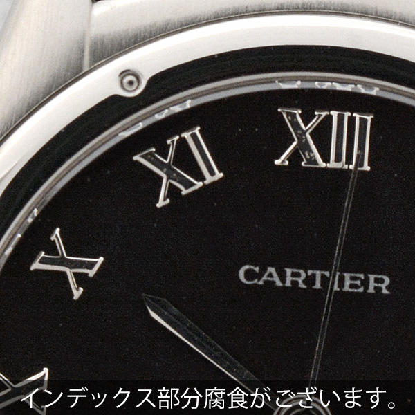 カルティエ 時計 ユニセックス パンテール クーガー LM 電池式 ブラック文字盤 ステンレス Cartier W35016F8 SS 中古