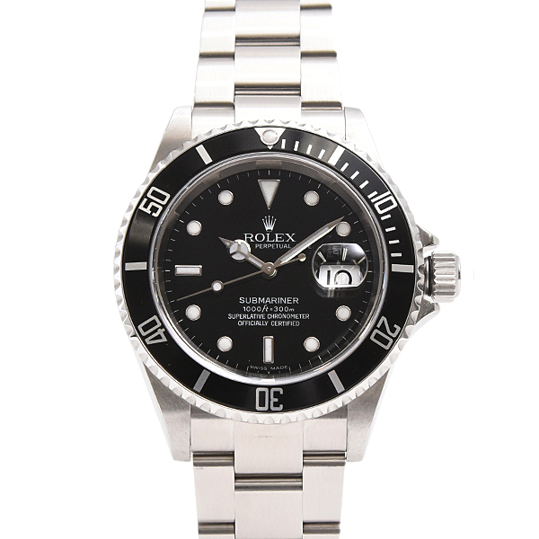 ロレックス 時計 メンズ サブマリーナ デイト Z番 自動巻 ステンレス ROLEX 16610 SS 中古