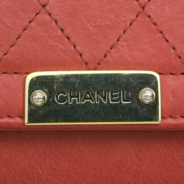 シャネル ウォレット レディース コンパクトウォレット 三つ折り財布 ローズピンク CHANEL 中古