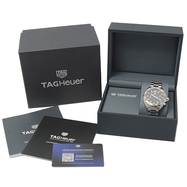 タグホイヤー 時計 メンズ フォーミュラー1 ブラック文字盤 電池式 TAG Heuer SS WAZ111A.BA0875 中古