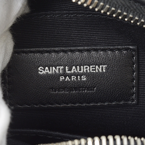 サンローラン バッグ レディース ルル ミニボーリングバッグ ショルダー レザー ブラック SAINT LAURENT 457588 中古