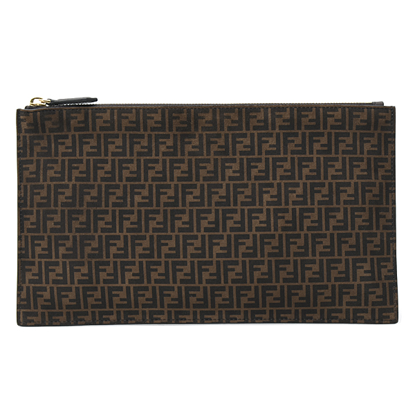 フェンディ バッグ レディース ズッカ 柄 クラッチバッグ セカンドバッグ レザー ブラウン 8N0149 FENDI 中古