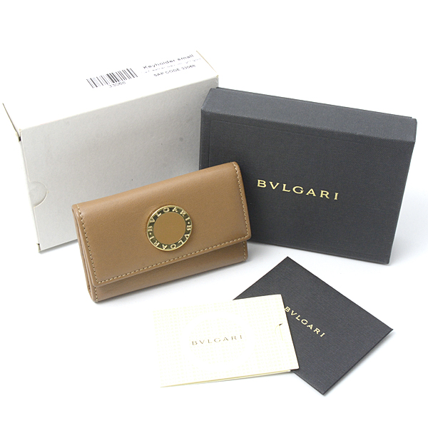 ブルガリ ブランド小物 メンズ レディース 6本キーケース カーフ ブラウン BVLGARI 33068 中古