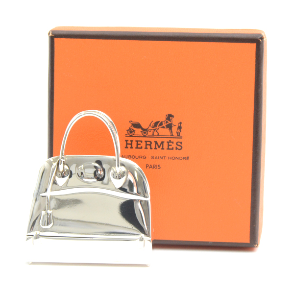 エルメス ペンダント レディース ボリード バッグモチーフ ピルケース シルバー HERMES SV925 中古