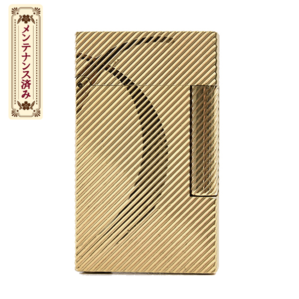 デュポン ライター メンズ レディース ローラガスライター ライン2 ゴールド S.T.Dupont 中古