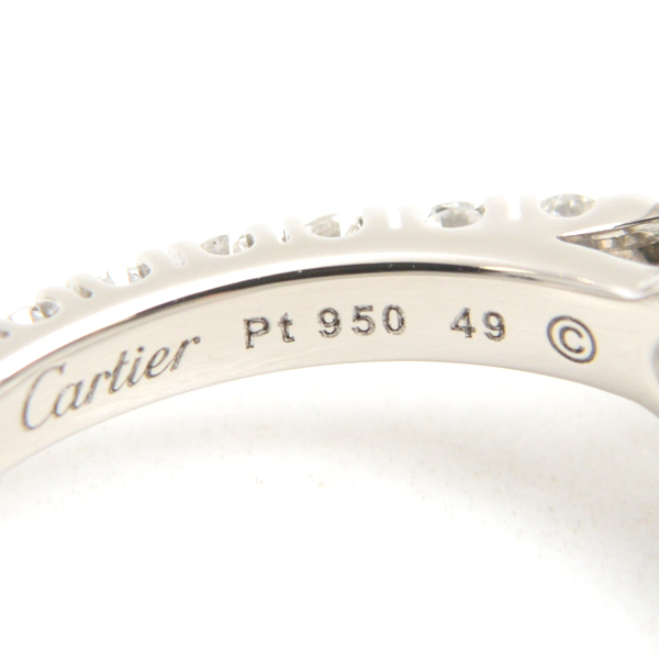 カルティエ 指輪 レディース デスティネ ダイヤモンド リング D0.51ct 49号 プラチナ Cartier PT950 中古