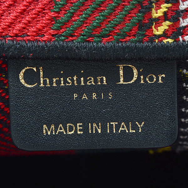 クリスチャンディオール バッグ レディース ブックトート チェック ハンドバッグ キャンバス 伊勢丹新宿限定 Christian Dior 中古