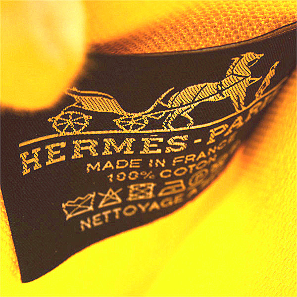 エルメス バッグ レディース メンズ ニューヨッティング PM ポーチ イエロー コットン HERMES 中古