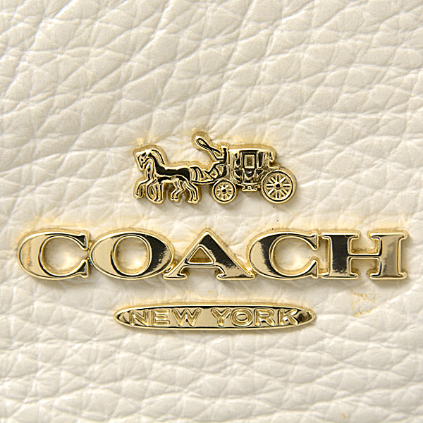 コーチ バッグ レディース ボディバッグ ウエストポーチ レザー ホワイト COACH F48738 中古