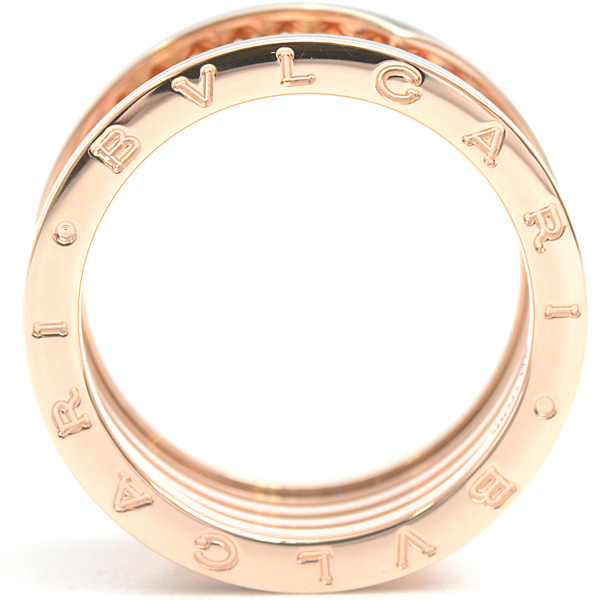 ブルガリ 指輪 メンズ ビー ゼロワン B-ZERO1 ロック リング 64号 ピンクゴールド BVLGARI 750PG 中古