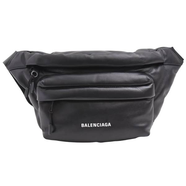 バレンシアガ バッグ メンズ レディース ボディバッグ ベルトバッグ ブラック ソフトレザー 695517 BALENCIAGA 中古