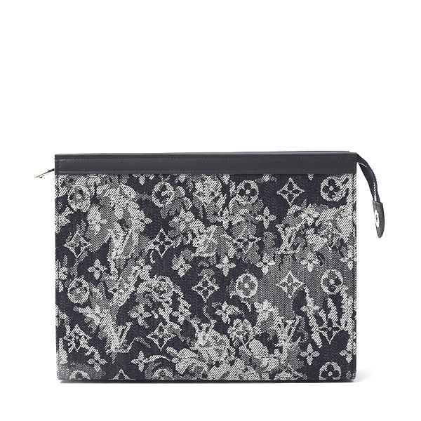 ルイヴィトン バッグ メンズ モノグラムタペストリー ポシェットヴォワヤージュMM クラッチバッグ Louis Vuitton M80034 中古