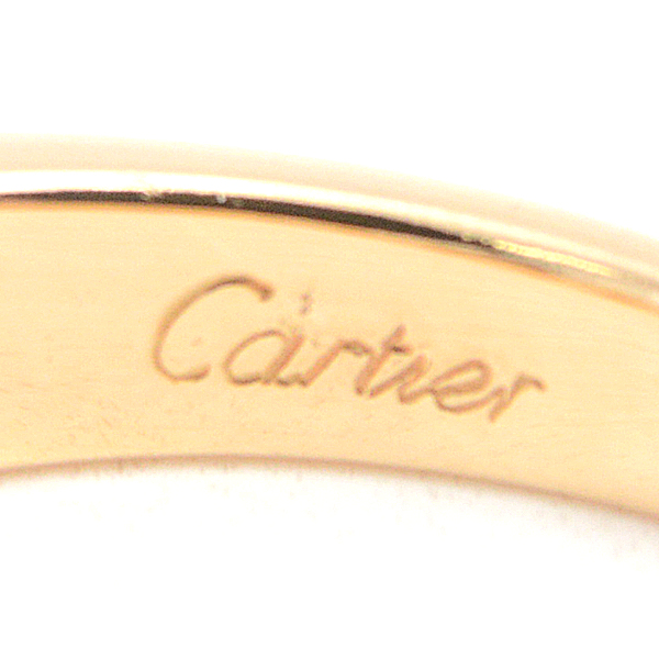 カルティエ 指輪 レディース セレナーデ 10Pダイヤ リング 52号 イエローゴールド Cartier 750YG 中古