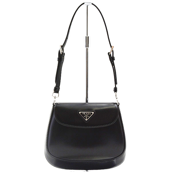 プラダ バッグ レディース クレオ 2WAY ハンドバッグ ショルダー レザー ブラック PRADA 1BH188 ZO6 中古