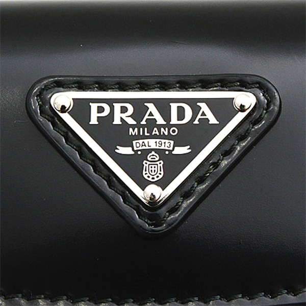 プラダ バッグ レディース クレオ 2WAY ハンドバッグ ショルダー レザー ブラック PRADA 1BH188 ZO6 中古