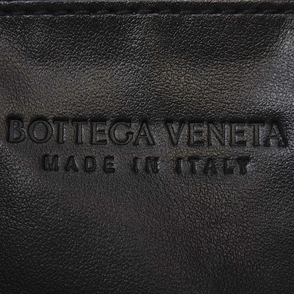 ボッテガヴェネタ バッグ レディース イントレチャート ワンハンドルショルダーバッグ ラムスキン ブラック BOTTEGA VENETA 793966 中古