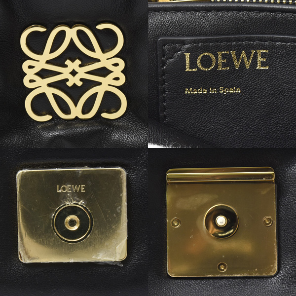 ロエベ バッグ レディース パファー ゴヤバッグ チェーン ショルダーバッグ ラムスキン LOEWE AP40441X01 中古