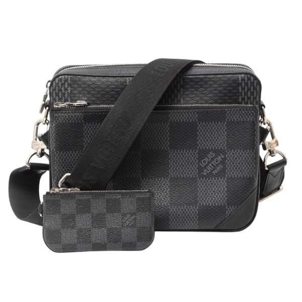 ルイヴィトン バッグ メンズ トリオメッセンジャー ダミエグラフィット ショルダーバッグ N50017 Louis Vuitton 中古