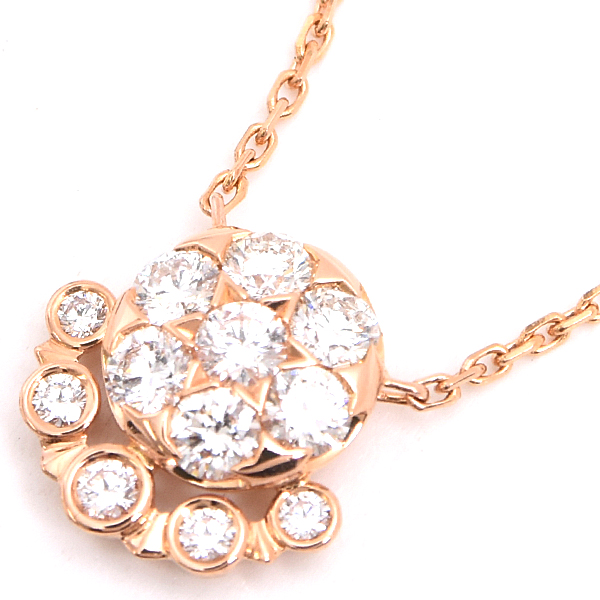 カルティエ ネックレス レディース エタンセルドゥ カルティエ ダイヤ ネックレス ピンクゴールド Cartier 750PG 中古