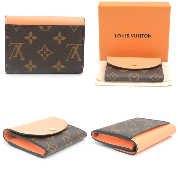 ルイヴィトン 財布 レディース モノグラム ポルトモネ ロザリ コインケース ミニ財布 アプリコット Louis Vuitton M83581 未使用展示品