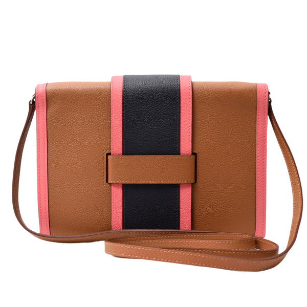 エルメス バッグ レディース ショルダーバッグ Hパッサン クラッチ Y刻印 エヴァ―カラー ブラウン系 HERMES 中古