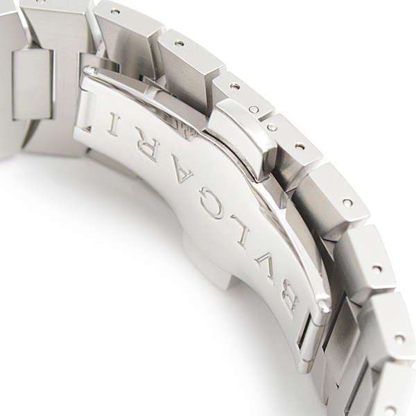 ブルガリ 時計 メンズ アショーマ 日本限定 自動巻 シルバー文字盤 ステンレス BVLGARI AA48S 中古