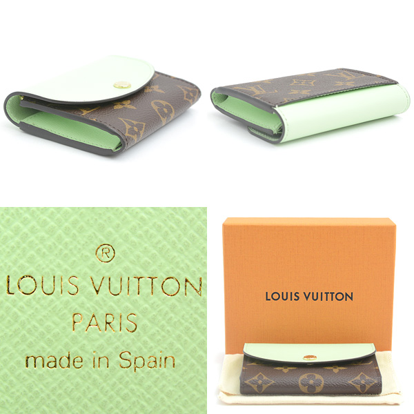 ルイヴィトン 財布 レディース モノグラム ポルトモネ ロザリ ミニ財布 スプリンググリーン Louis Vuitton M83582 未使用展示品