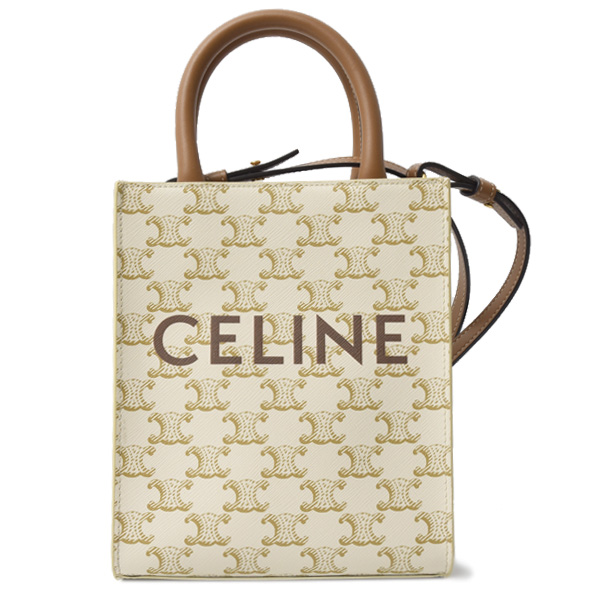 セリーヌ バッグ レディース バーティカルカバ ミニ ショルダーバッグ ハンドバッグ アイボリー CELINE 中古