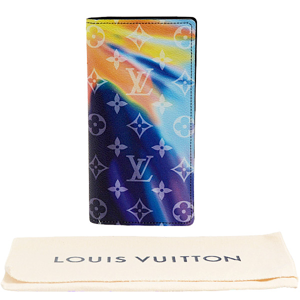 ルイヴィトン 財布 メンズ モノグラムサンセット ポルトフォイユ プラザ マルチカラー Louis Vuitton M80957 中古